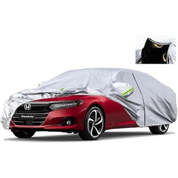 Full Exterior Covers 100% Waterproof, Universal Fit Toyota Camry Honda - Picture 8 of 8